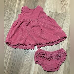 VINTAGE GAP - infant Pink Dress with diaper cover